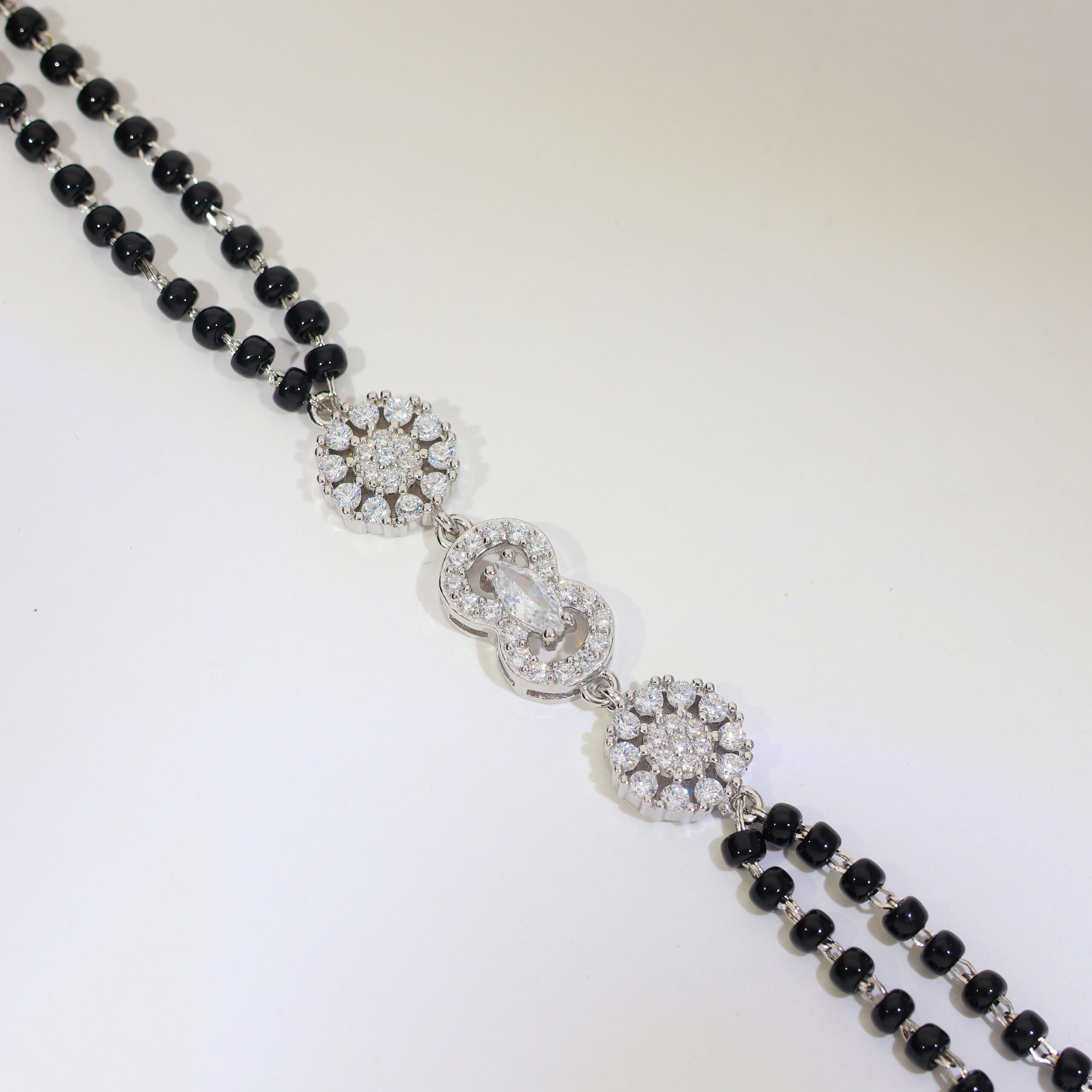 Floral Halo Link Mangalsutra ladies bracelet - Image 2