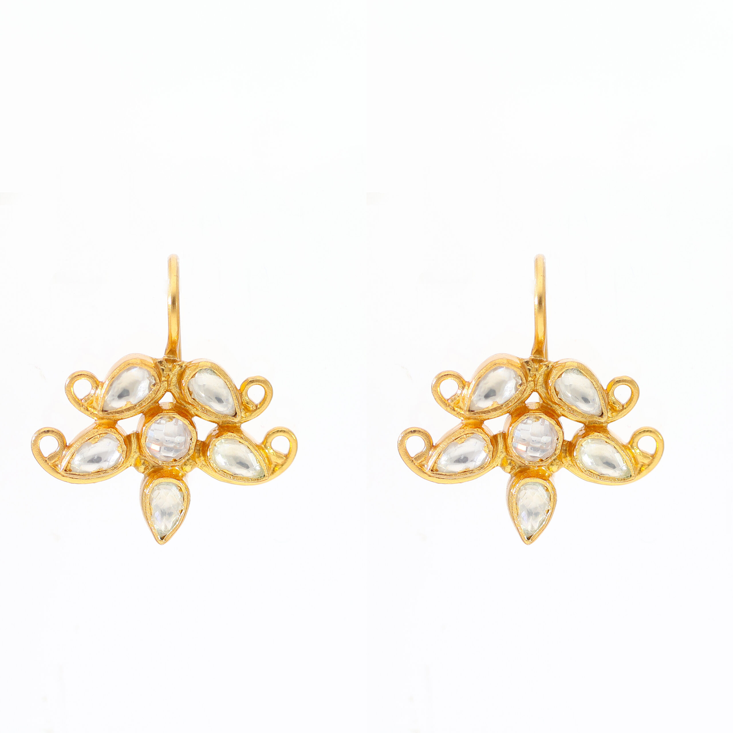 Petal Bloom Kundan Earrings - Image 2