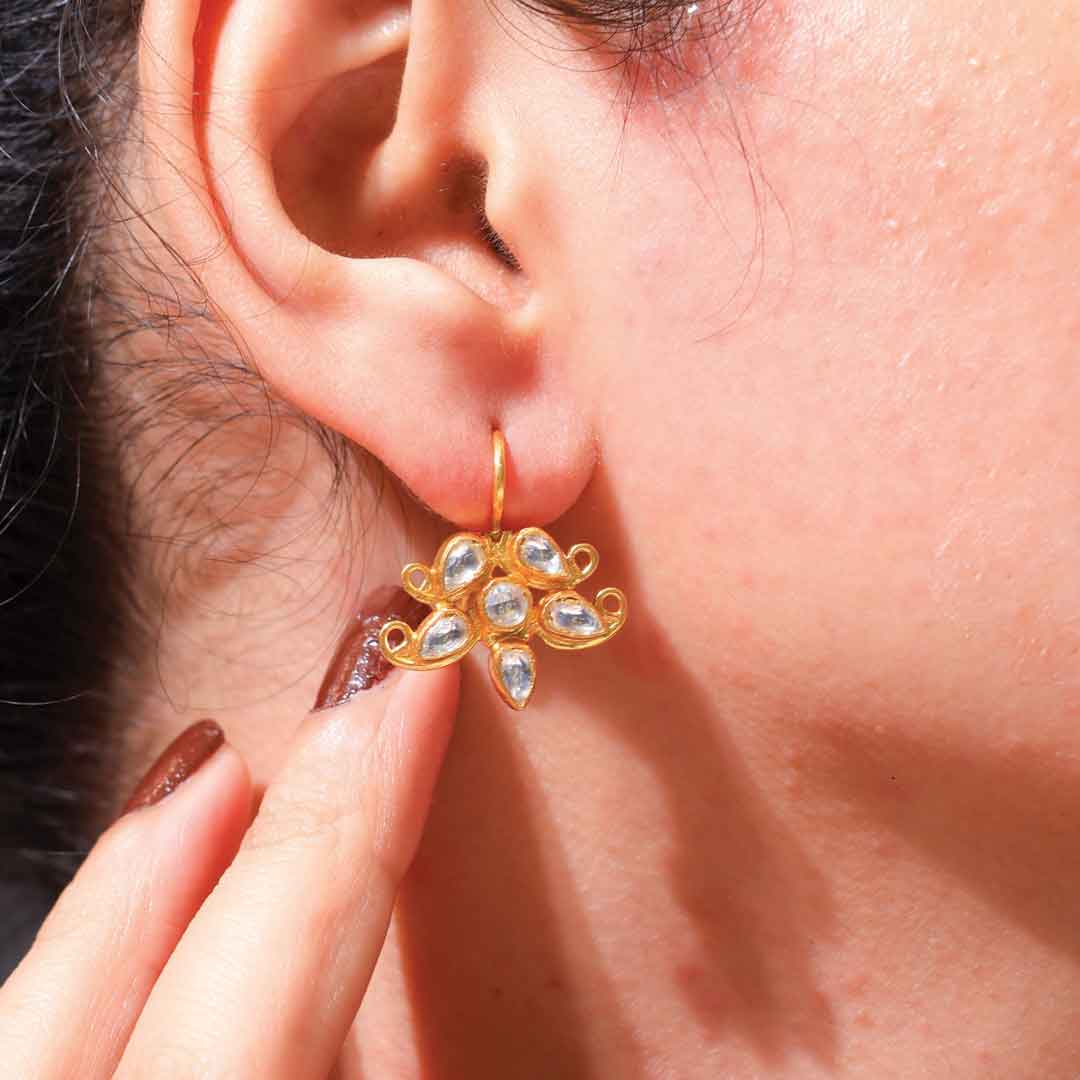 Petal Bloom Kundan Earrings