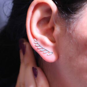Leafline Curve ladies Ear Cuffs
