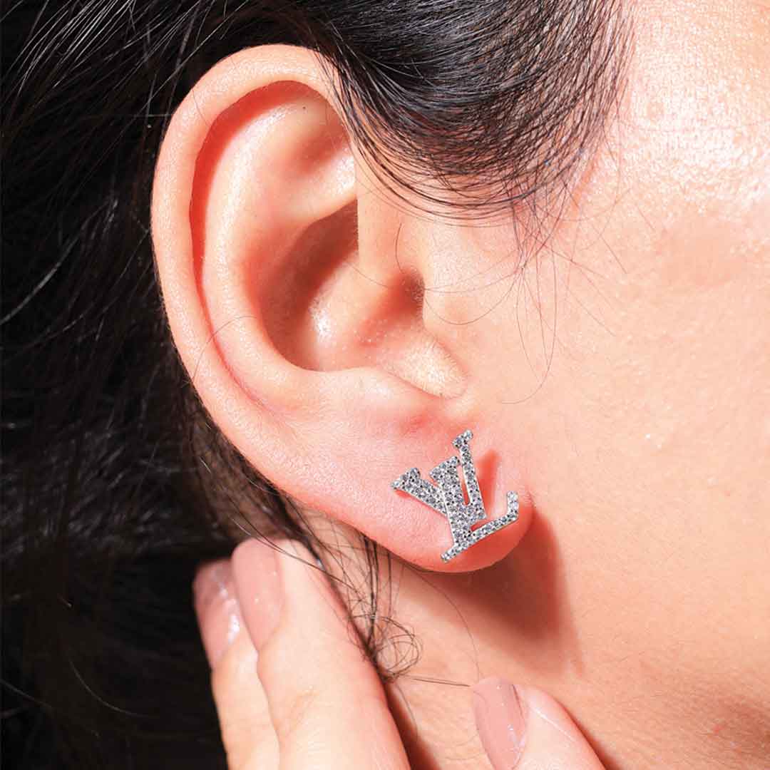 Letter Luxe Earrings - Image 5