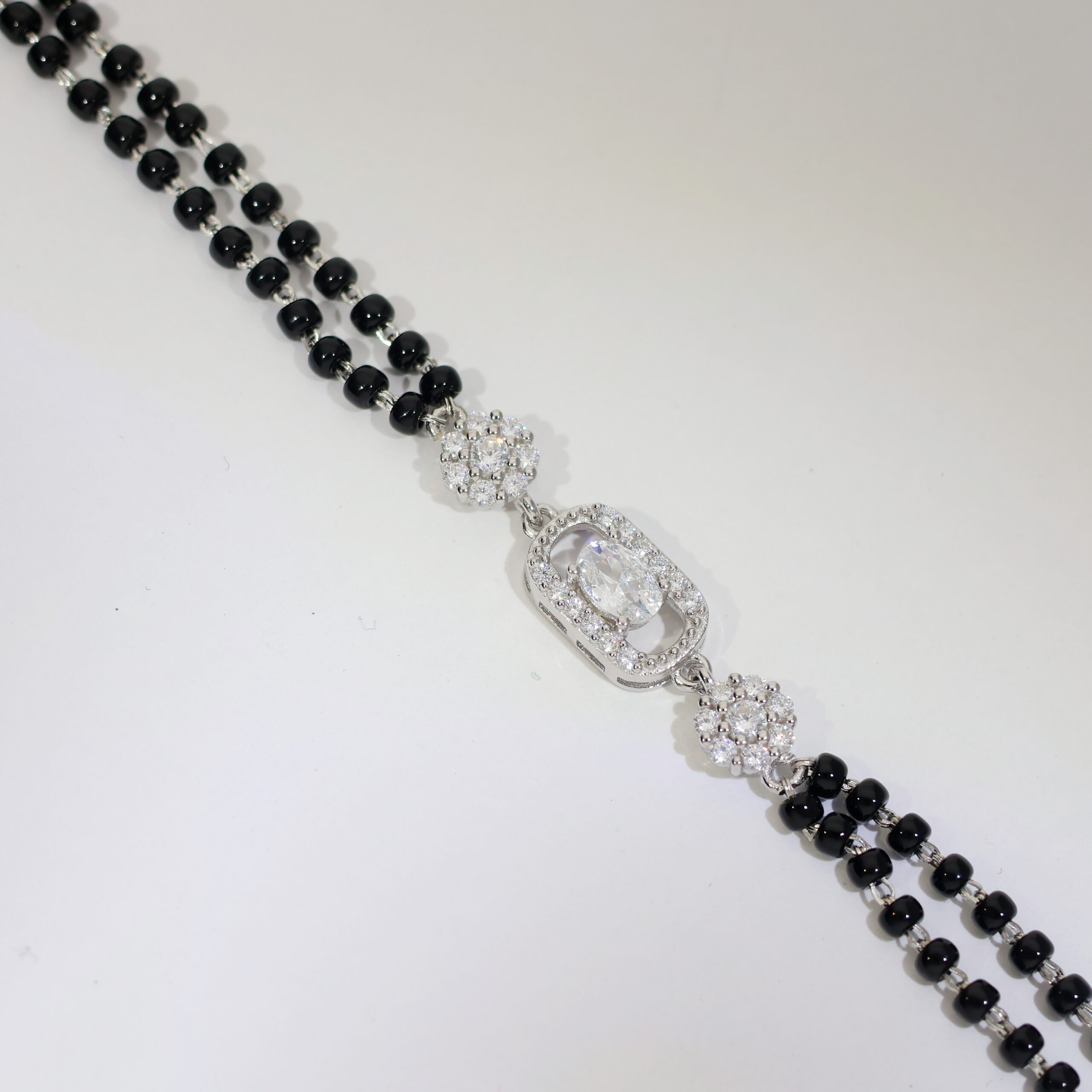 Oval Halo Charm ladies bracelet - Image 2