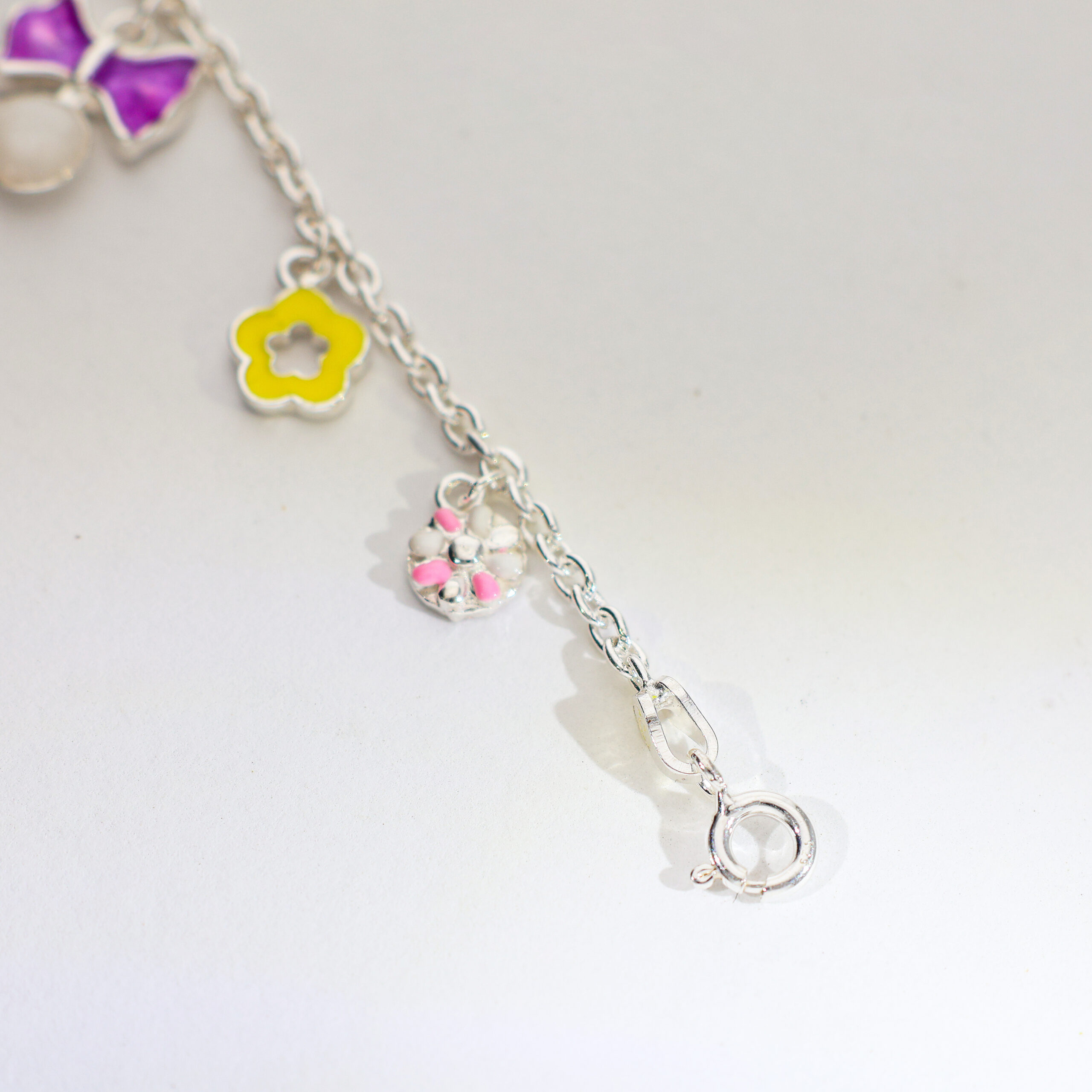 Purple Bow Bloom baby bracelets - Image 2