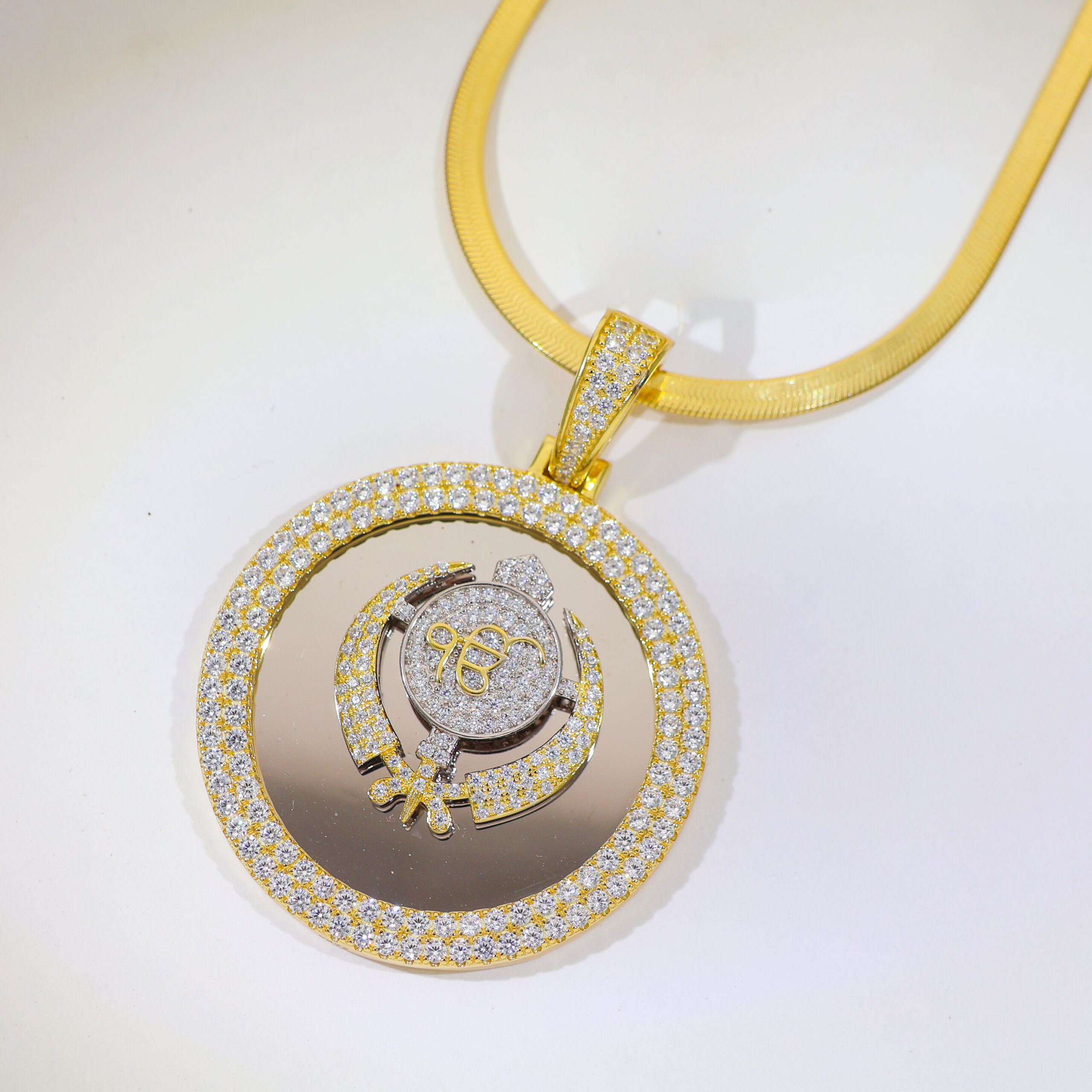 Ik Onkar Halo God Pendant/ Without Chain - Image 3