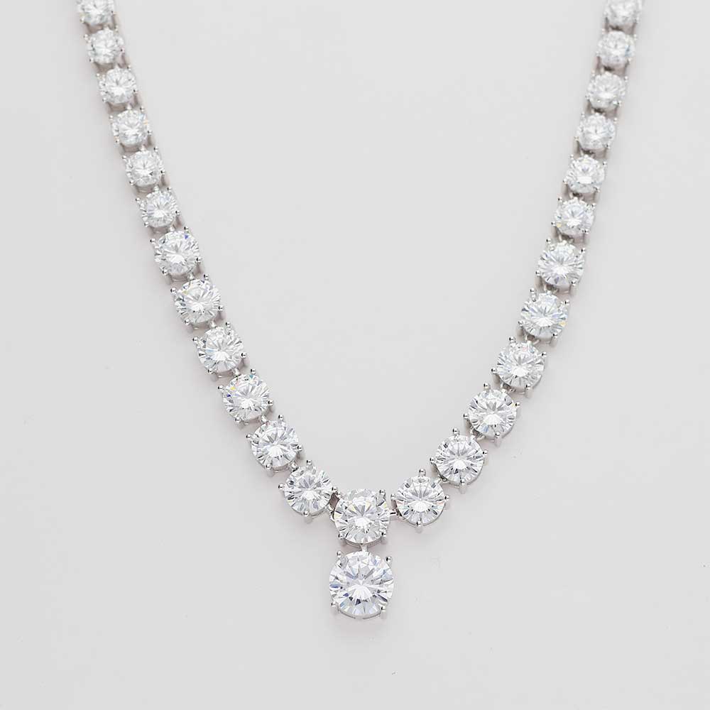 Classic Solitaire Line necklace set - Image 3