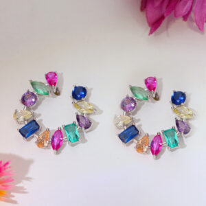 MultiGem Glow Ladies Earring