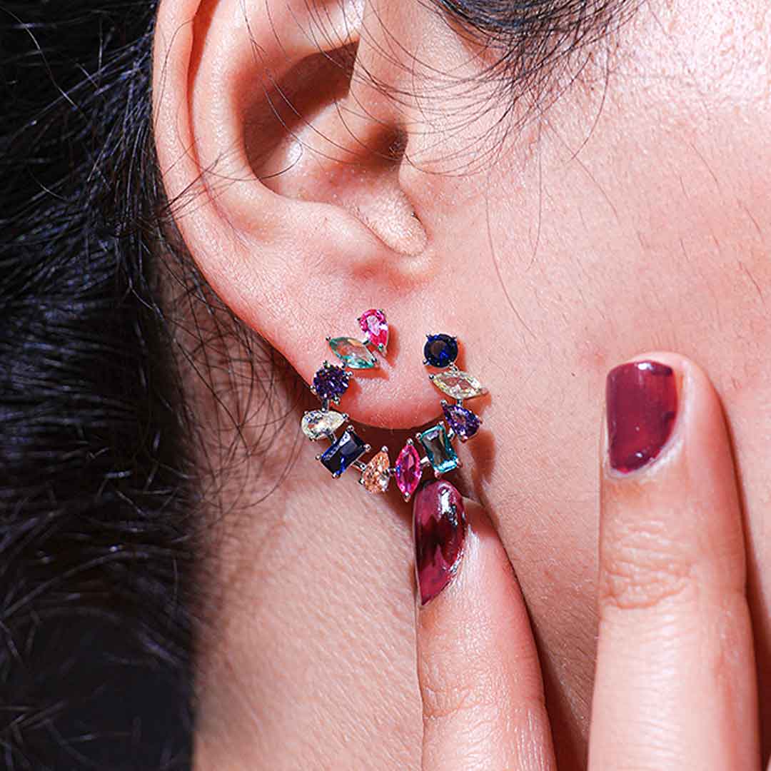 MultiGem Glow Ladies Earring - Image 5