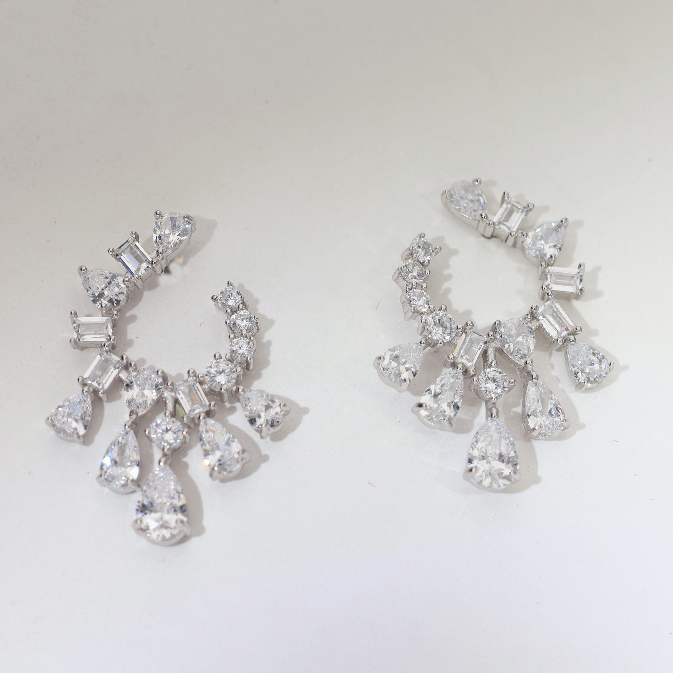 Crystal Dew Drop Ladies Earring - Image 2