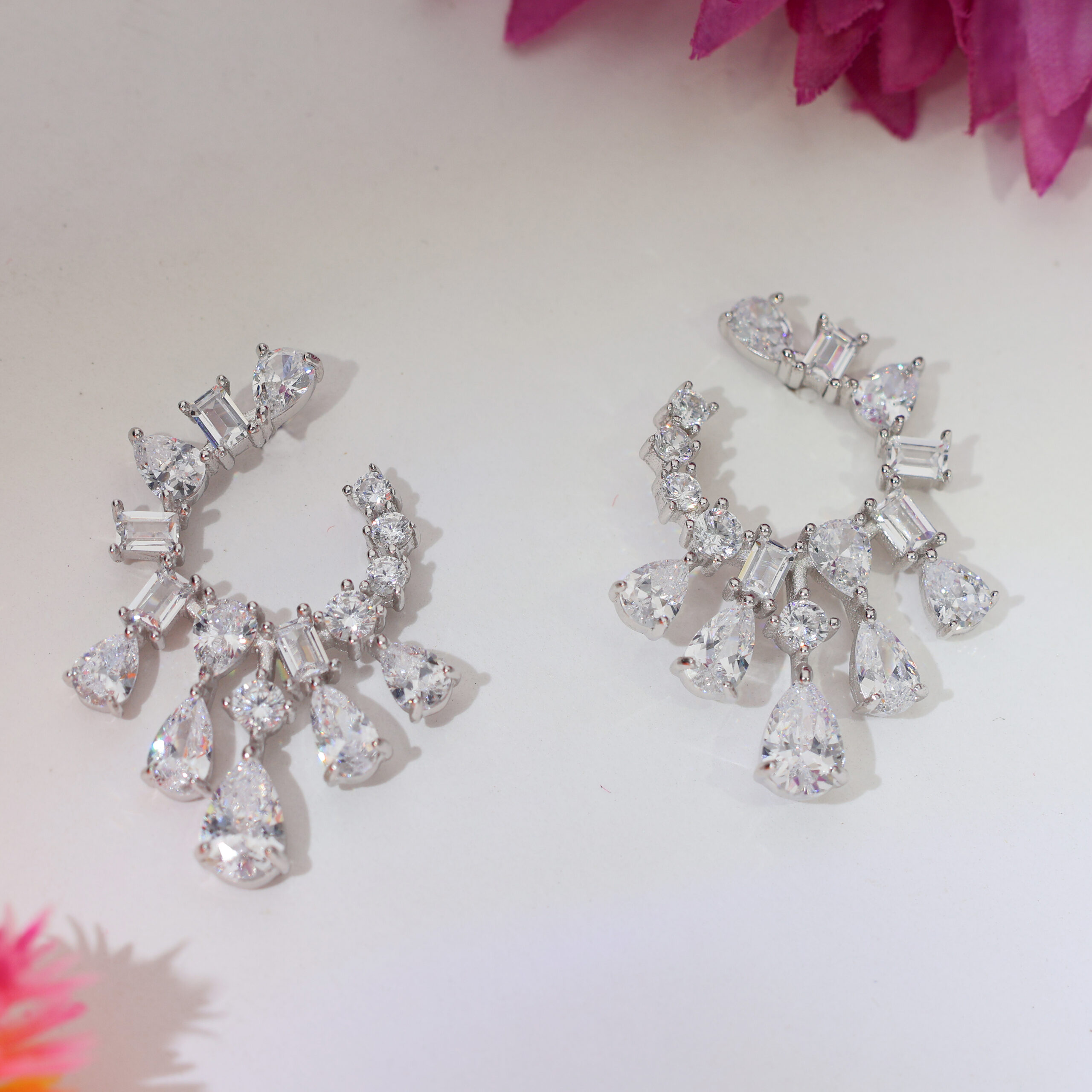 Crystal Dew Drop Ladies Earring
