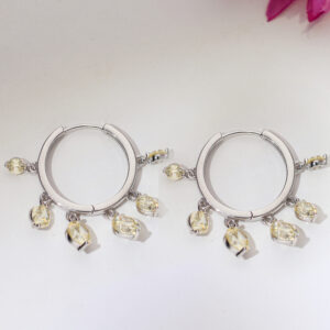 Lemon Drop Hoop Ladies Earring