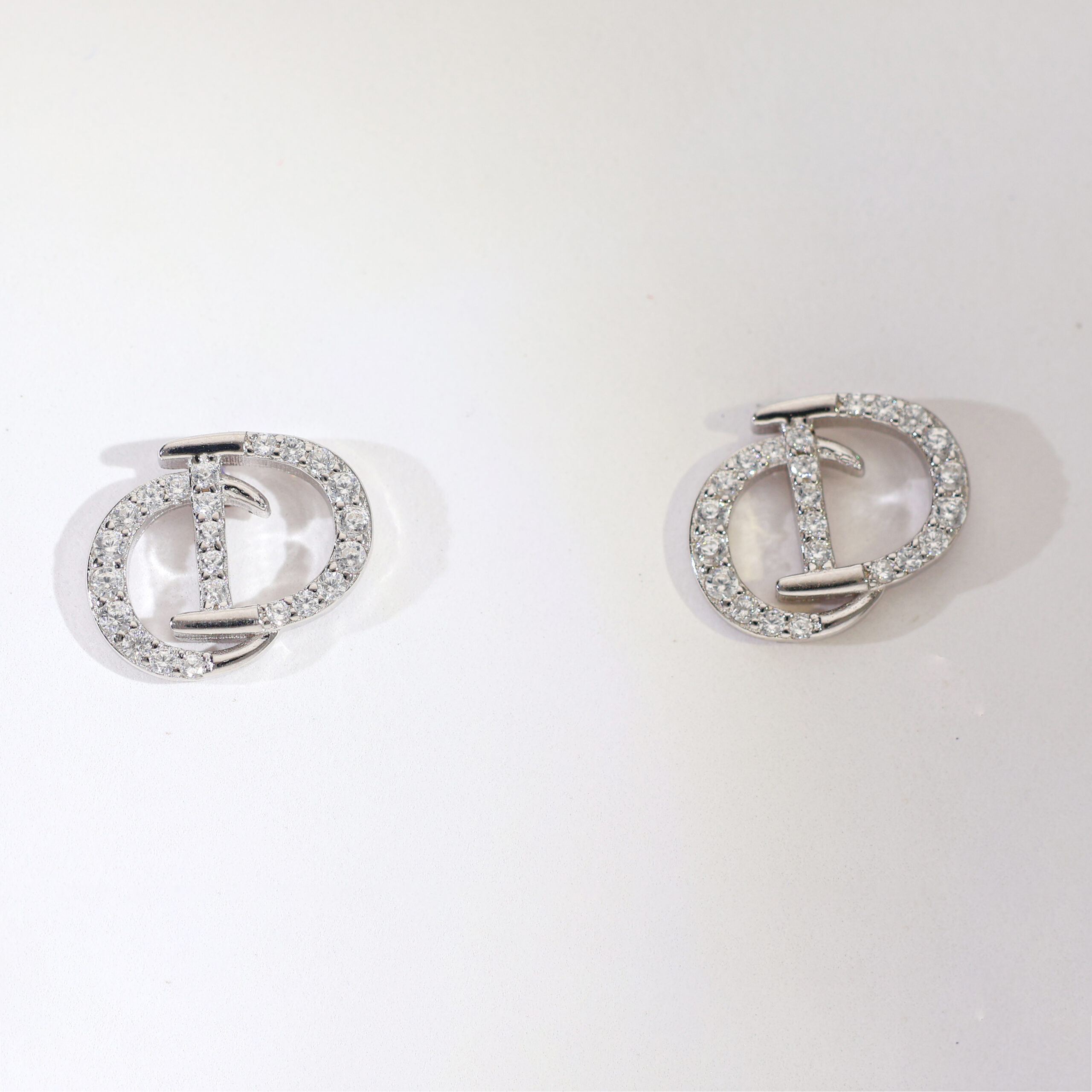 Interlock Halo Earrings - Image 2
