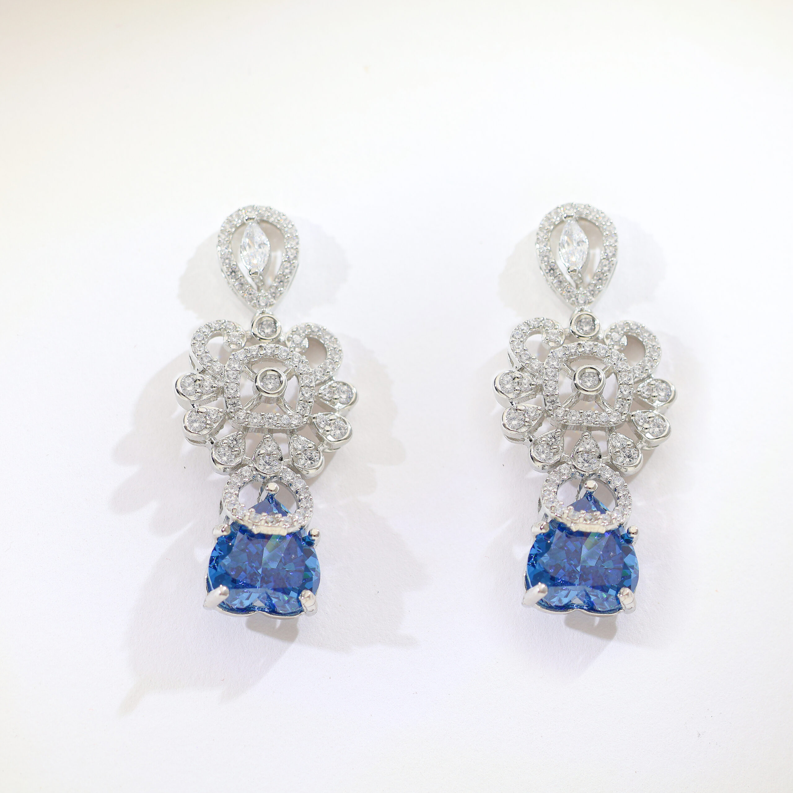 Blue Royale Drop Ladies Earring - Image 2
