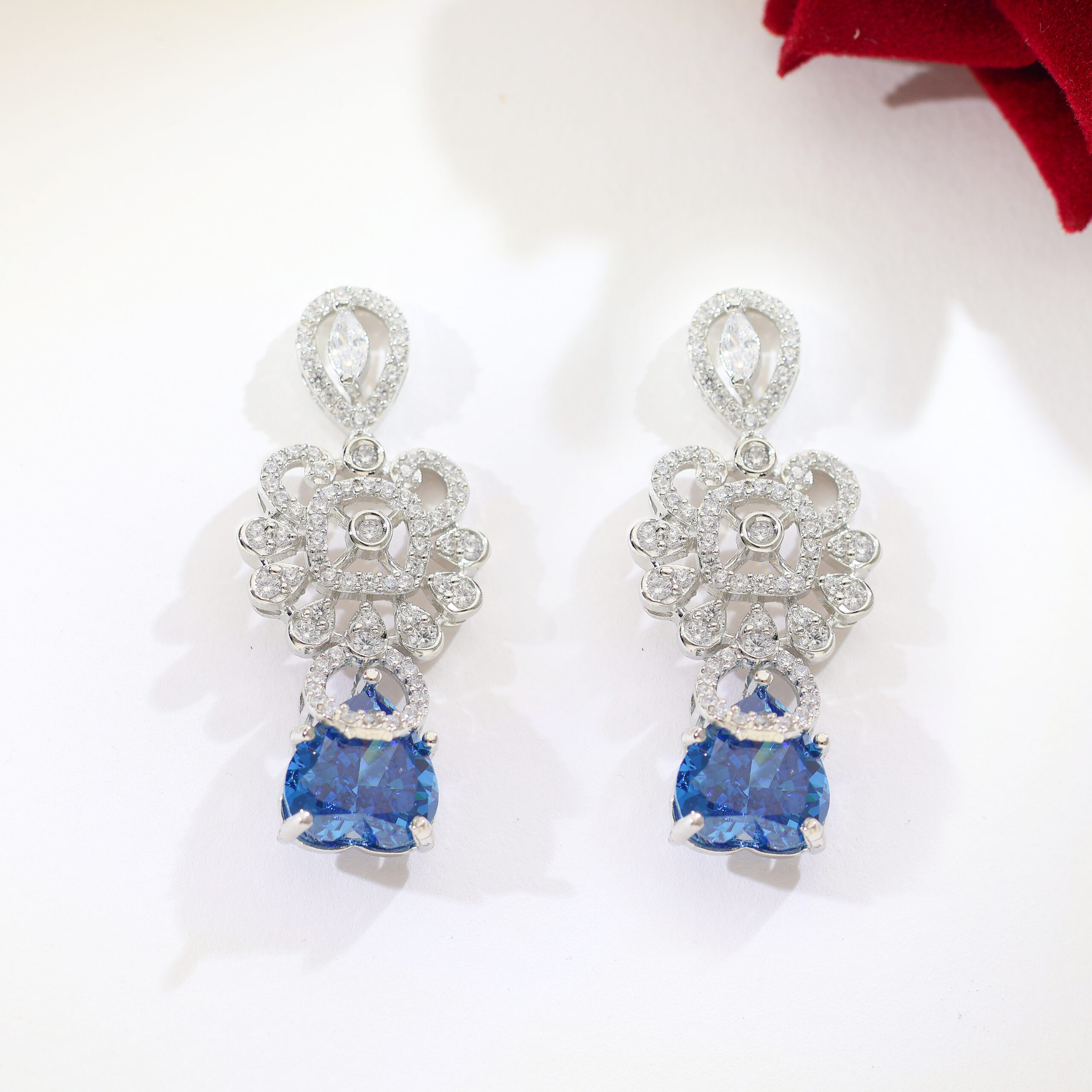 Blue Royale Drop Ladies Earring