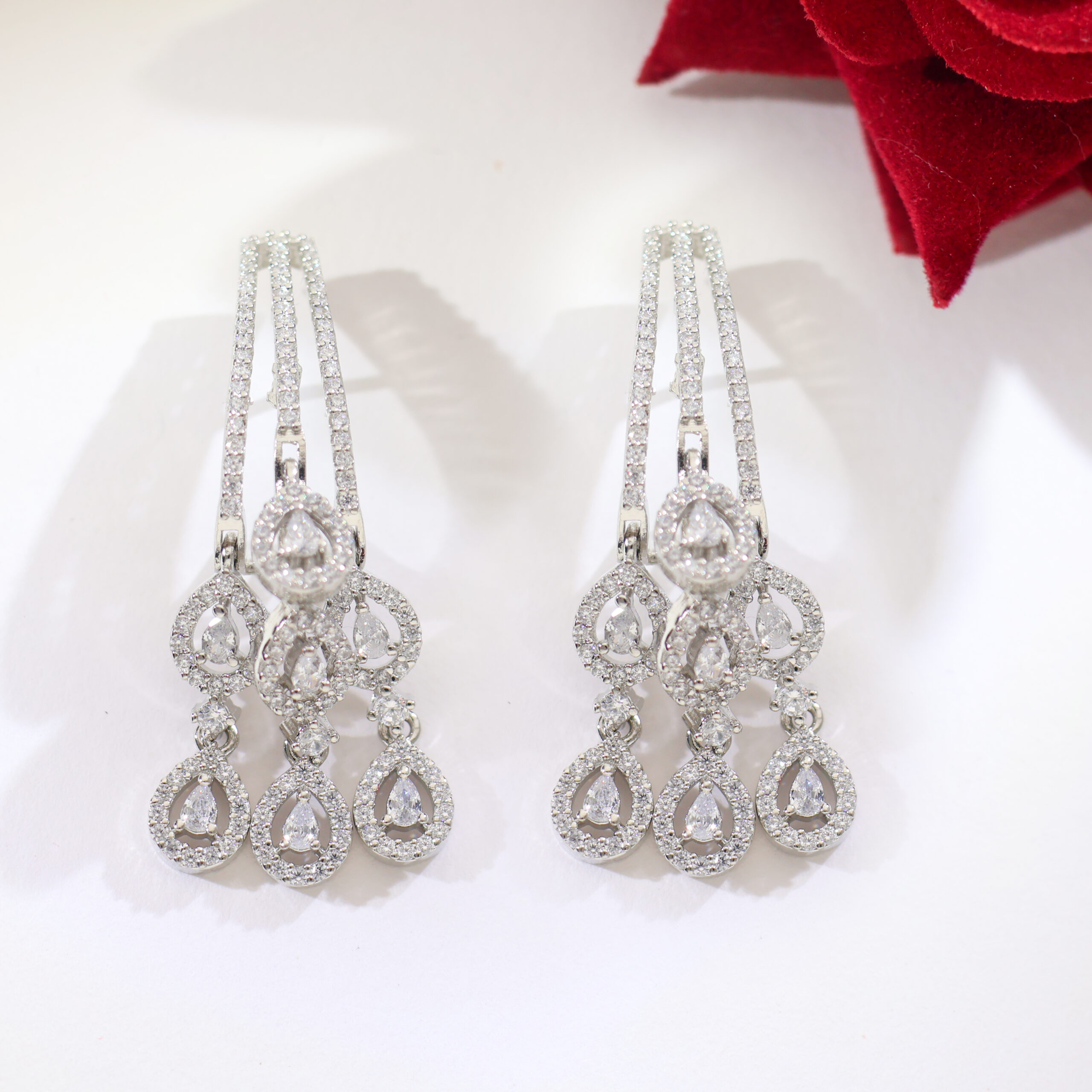 Waterfall Teardrop Ladies Earring