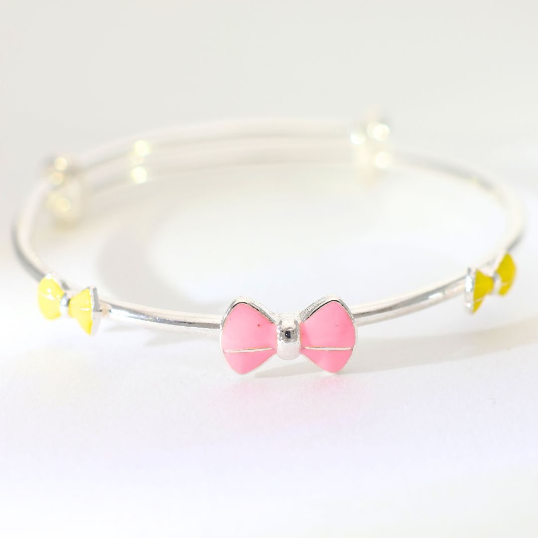 Pink Bow Bloom baby kangan - Image 4