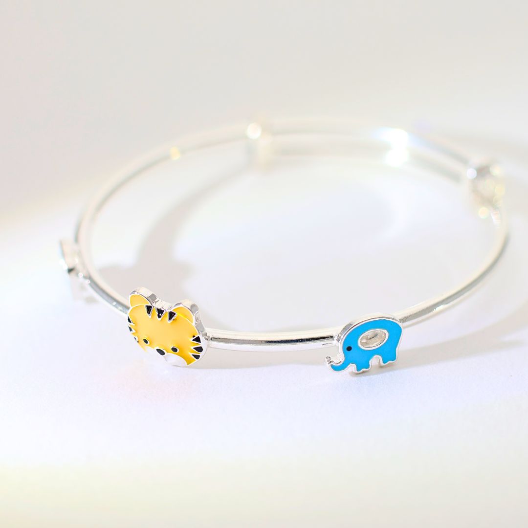 Tiny Tiger & Blue Elephant baby kangan - Image 4