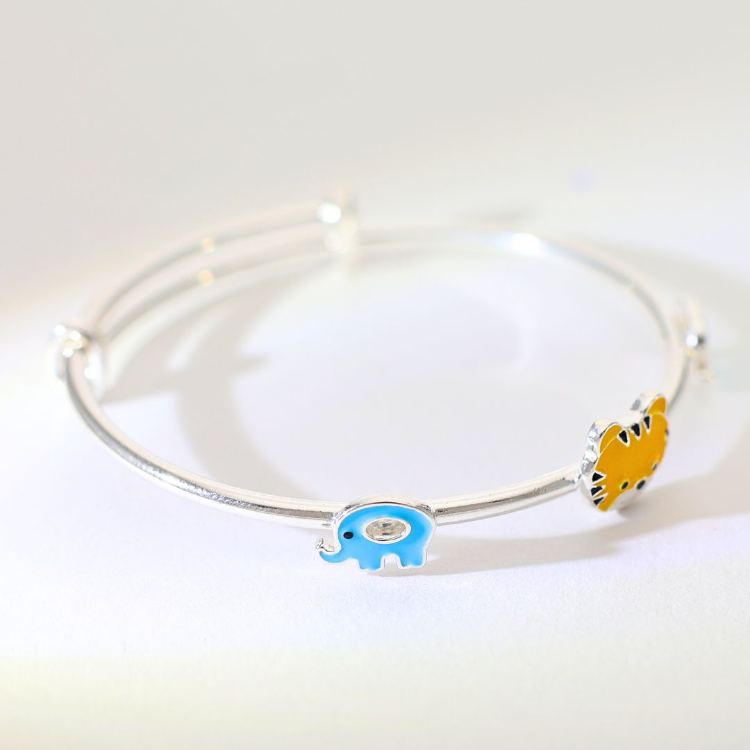 Tiny Tiger & Blue Elephant baby kangan - Image 6