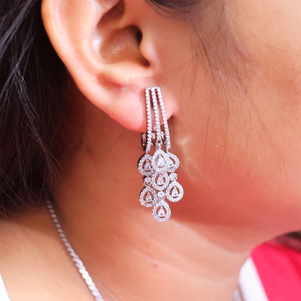 Waterfall Teardrop Ladies Earring