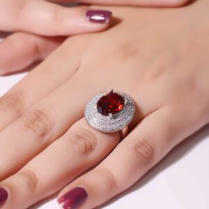 Fire Ruby Elegance Ladies Ring