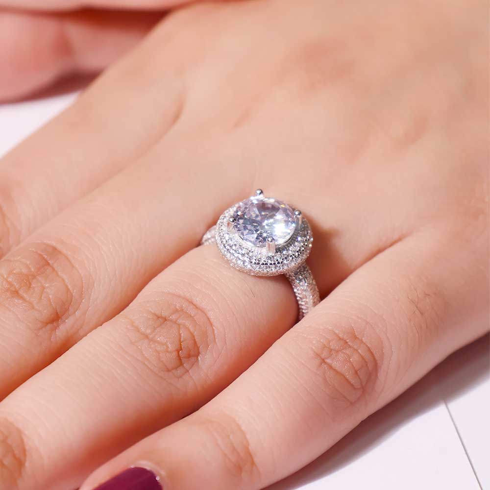 Eternal Halo Ladies Ring