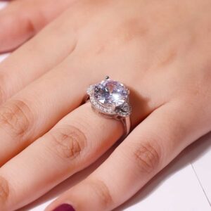 Radiant Round Aura Ladies Ring