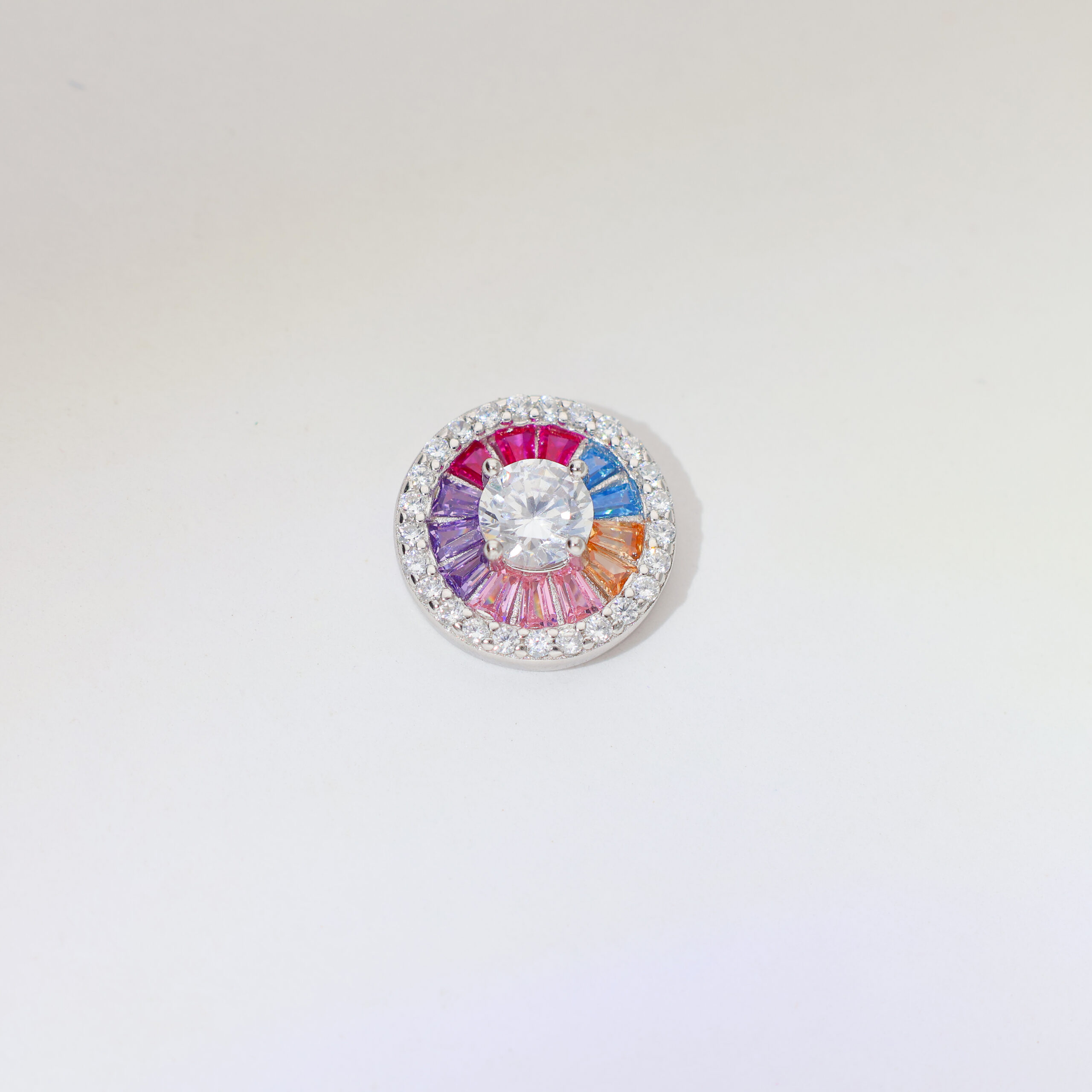 Rainbow Halo Sparkle Earring - Image 3