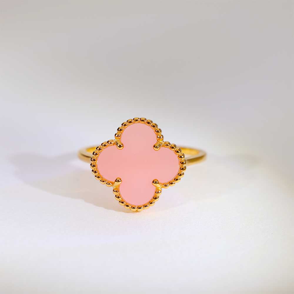 Pink Clover Glow ladies ring - Image 2