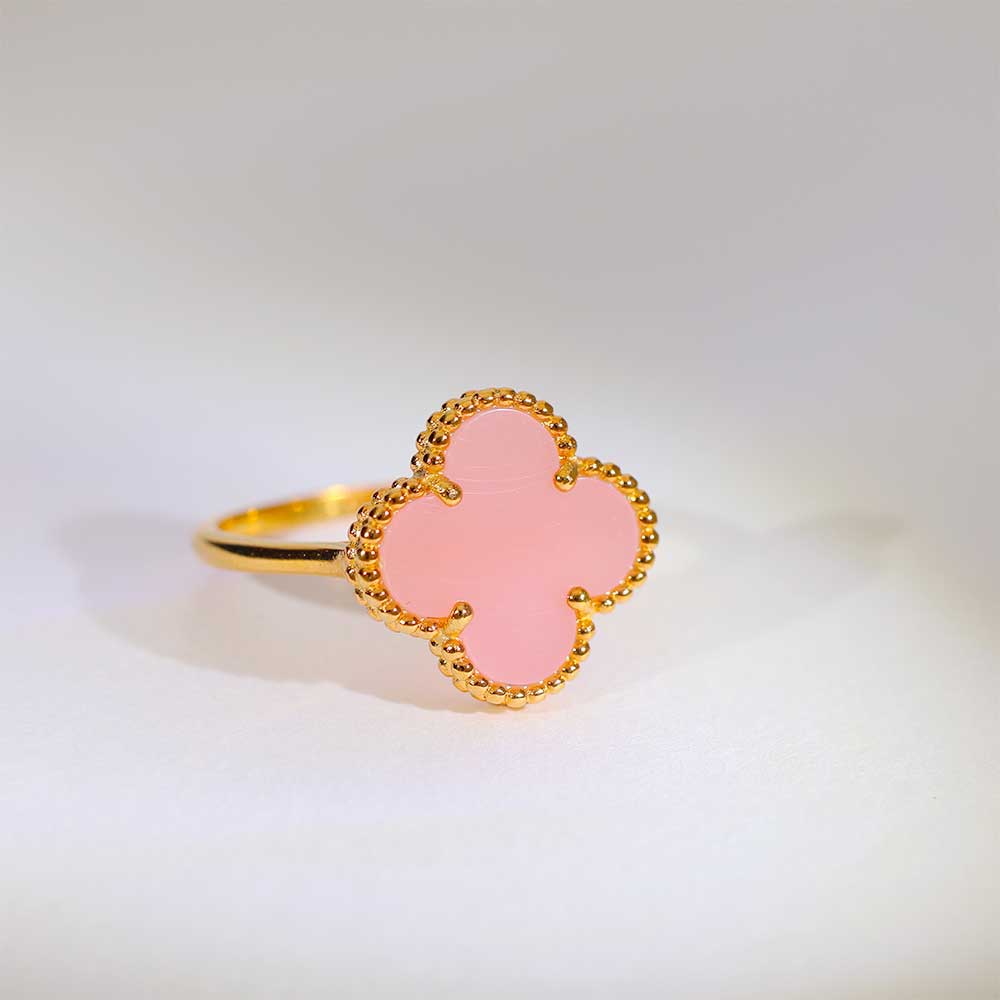 Pink Clover Glow ladies ring - Image 5