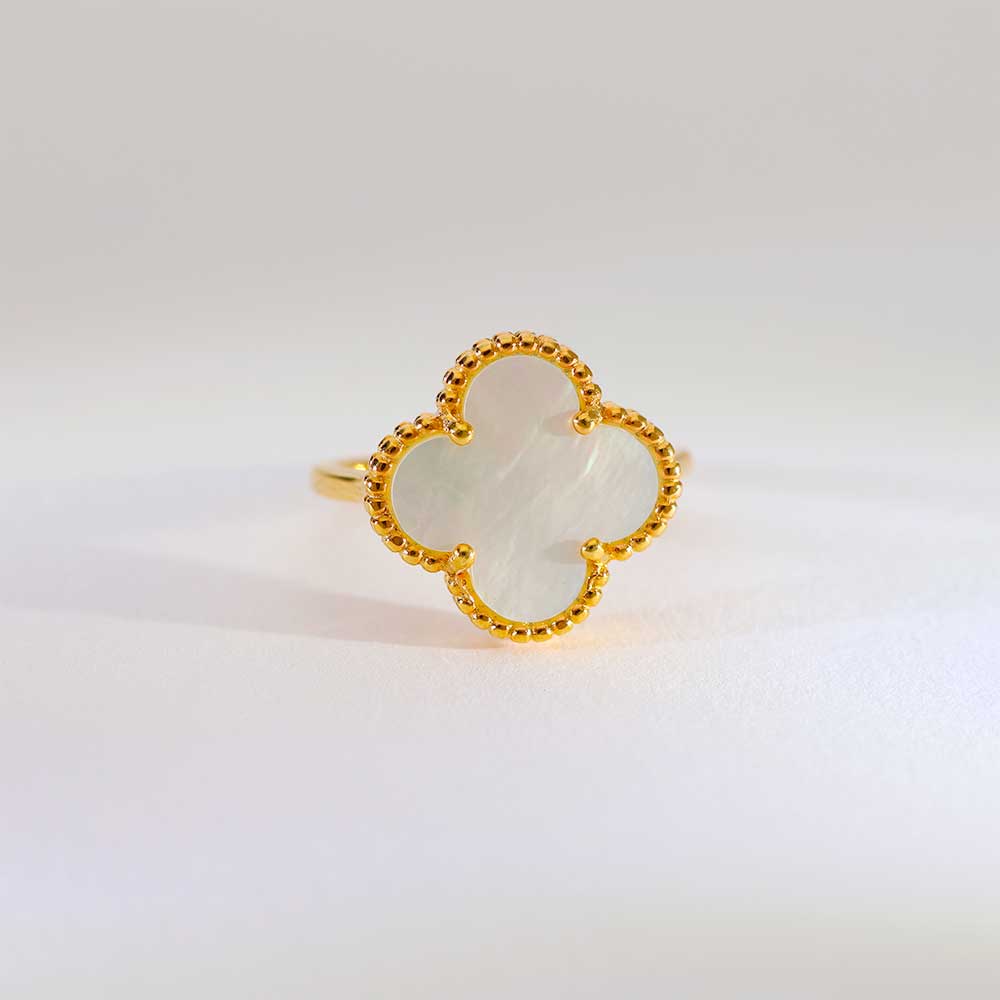 Moon Clover Beaded ladies ring - Image 2