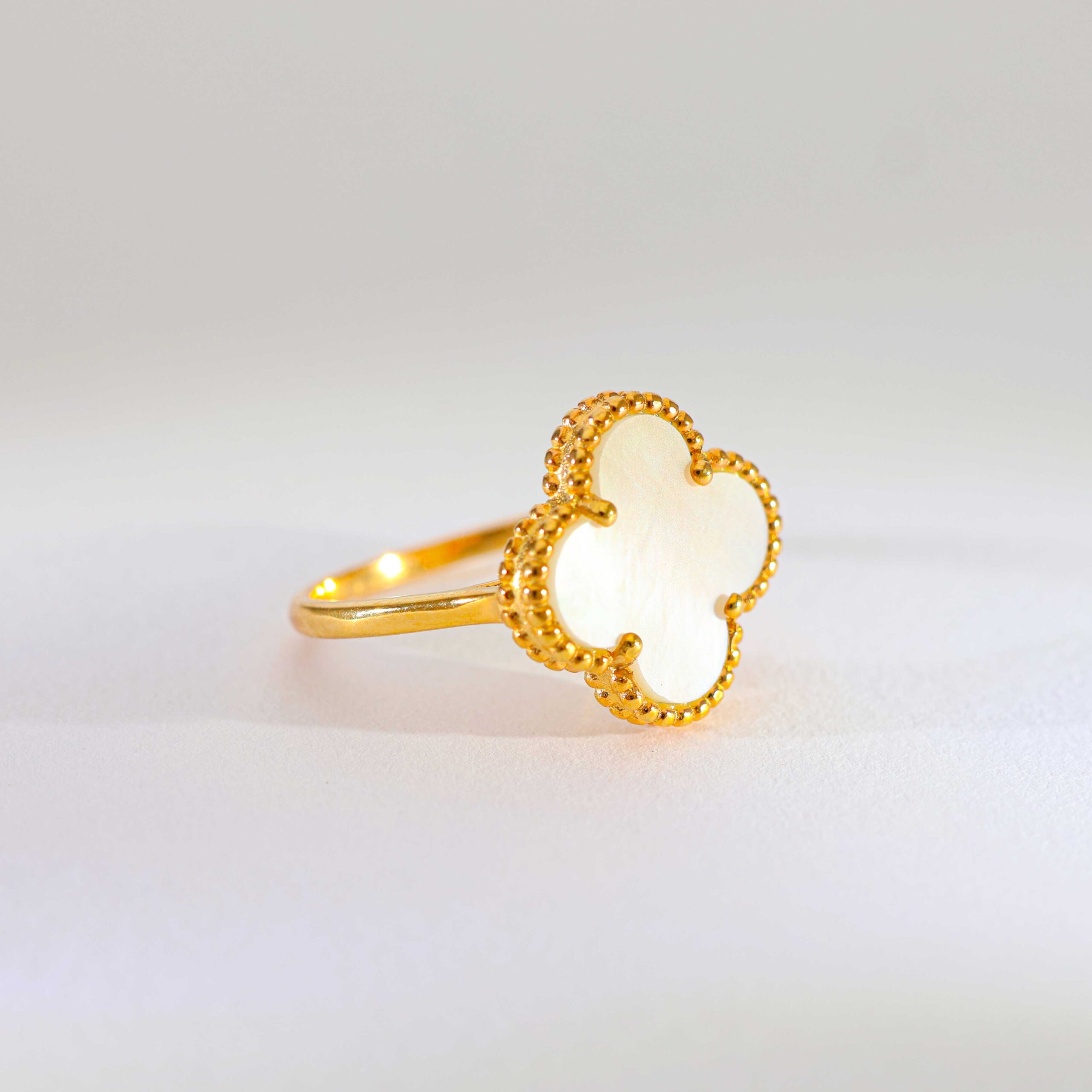 Moon Clover Beaded ladies ring - Image 3