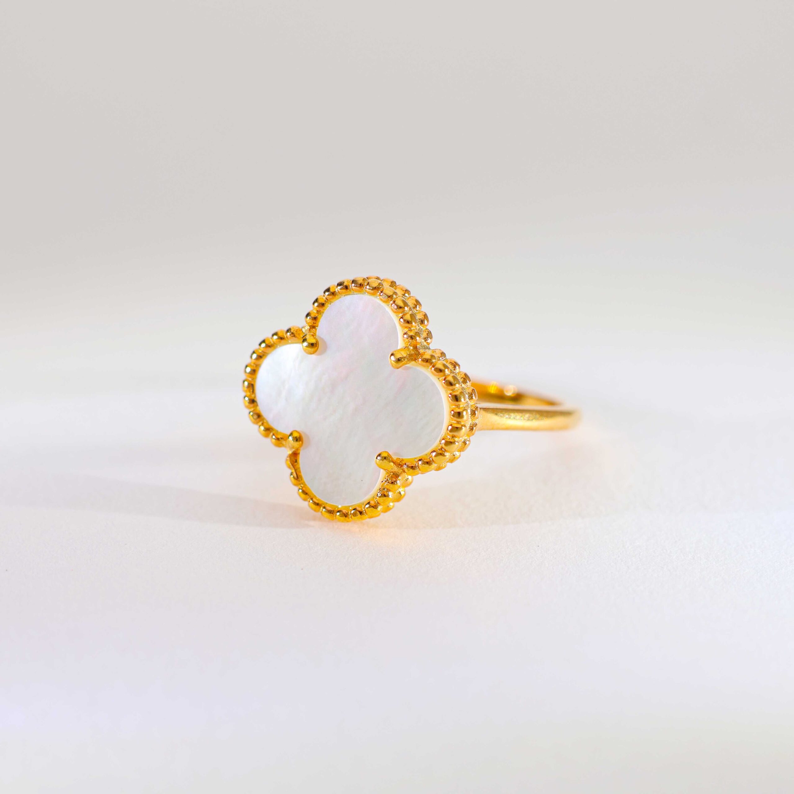 Moon Clover Beaded ladies ring - Image 4