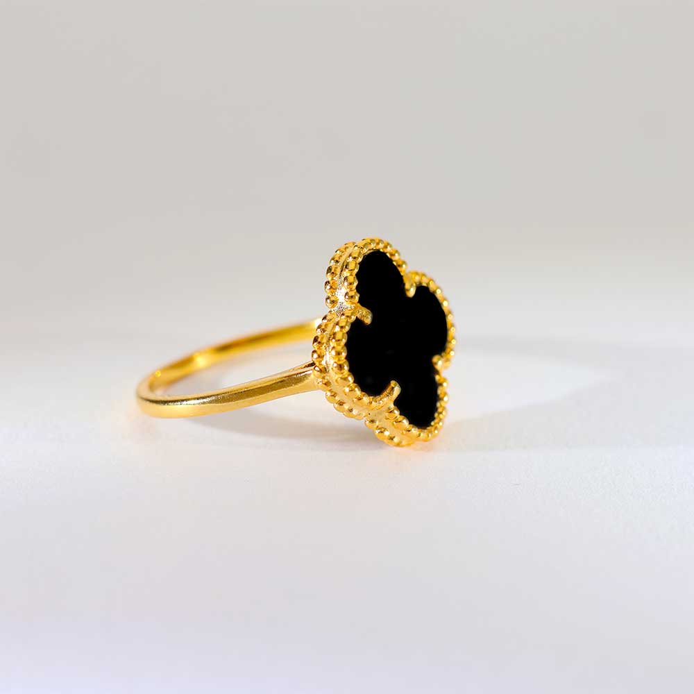 Midnight Clover ladies ring - Image 3