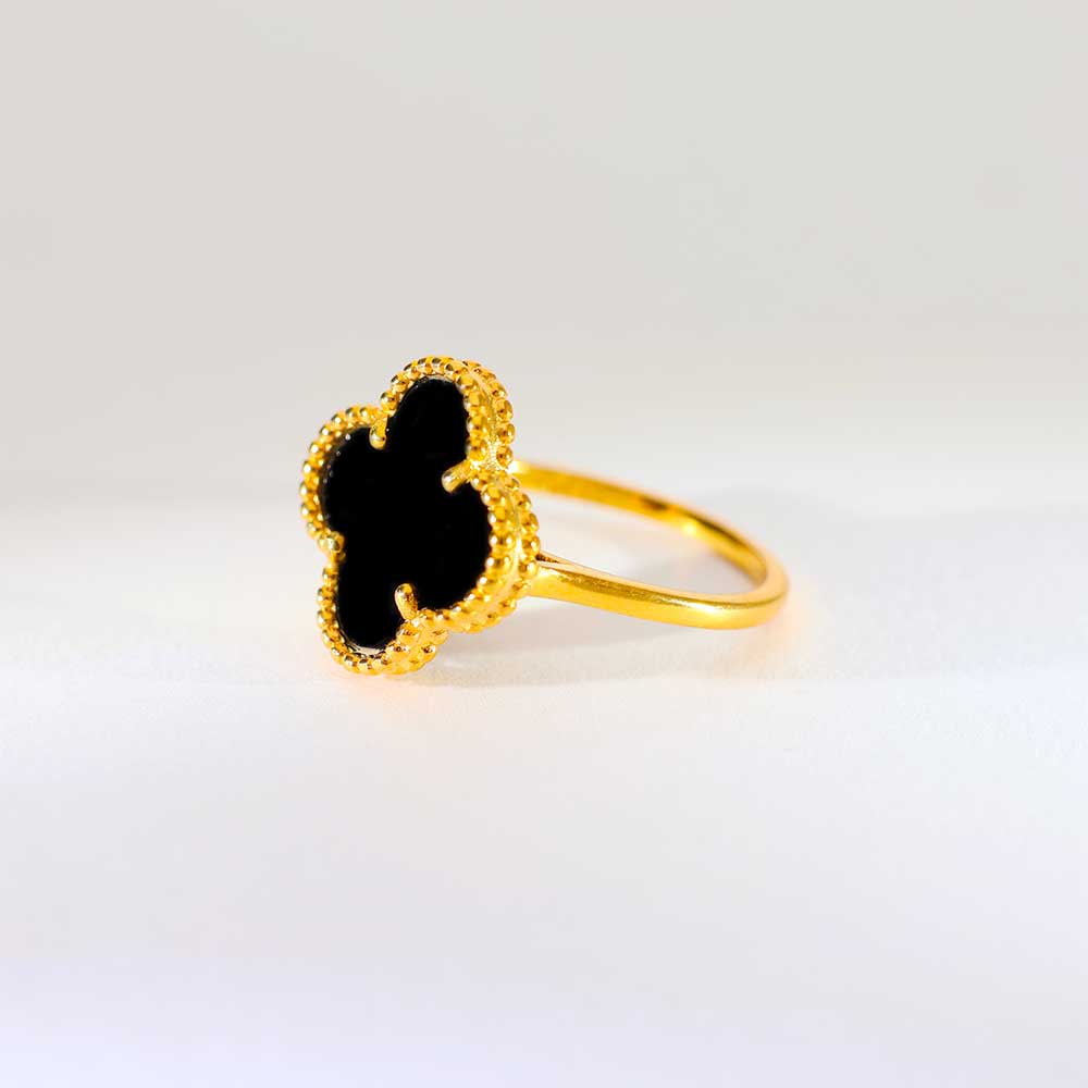 Midnight Clover ladies ring - Image 4