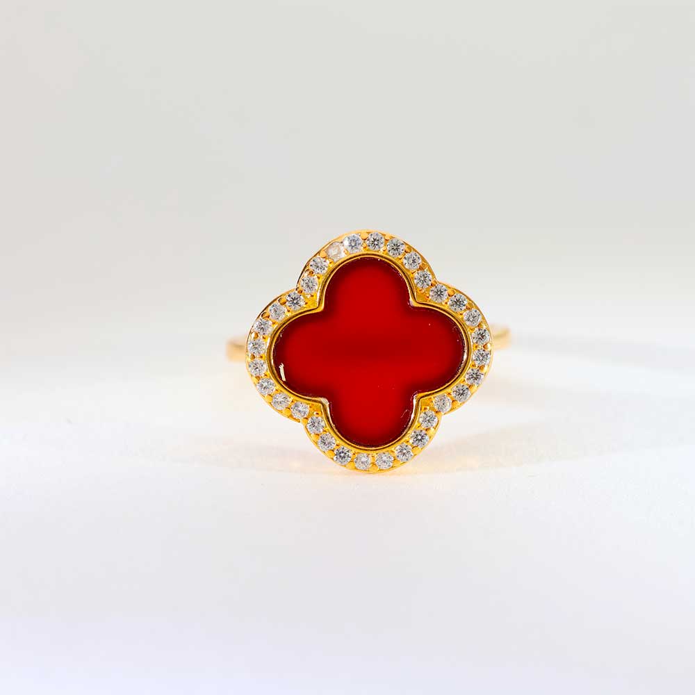 Festive Clover Shine ladies ring - Image 2