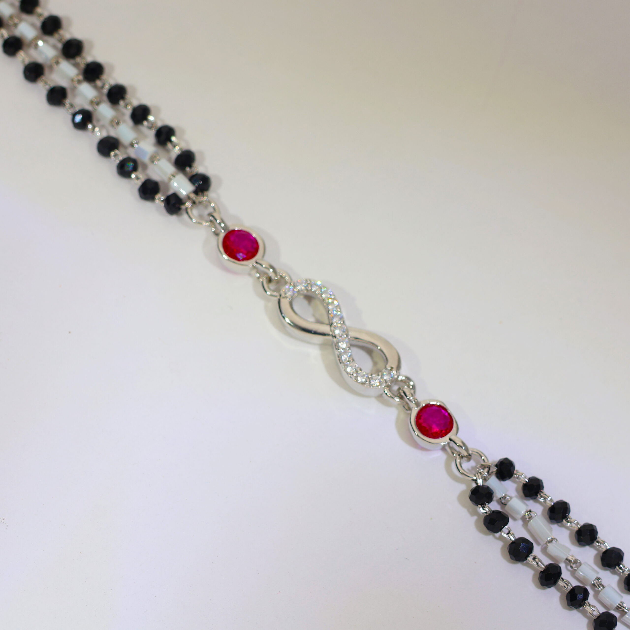 Ruby Infinity Mangalsutra ladies bracelet - Image 2