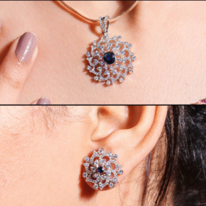 Starry Bloom Elegance Pendant Set/ Without Chain