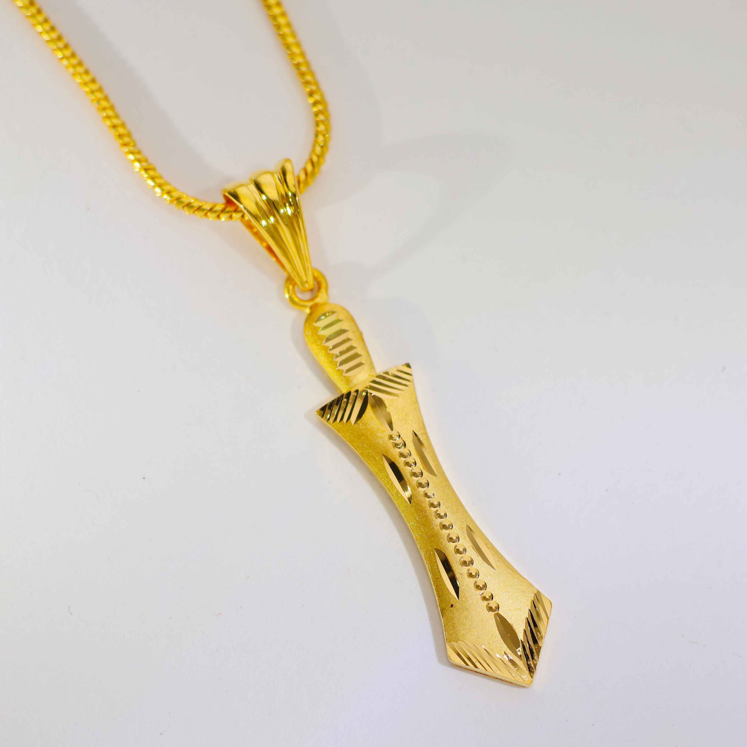 22kt Gold Gents Sword Pendant