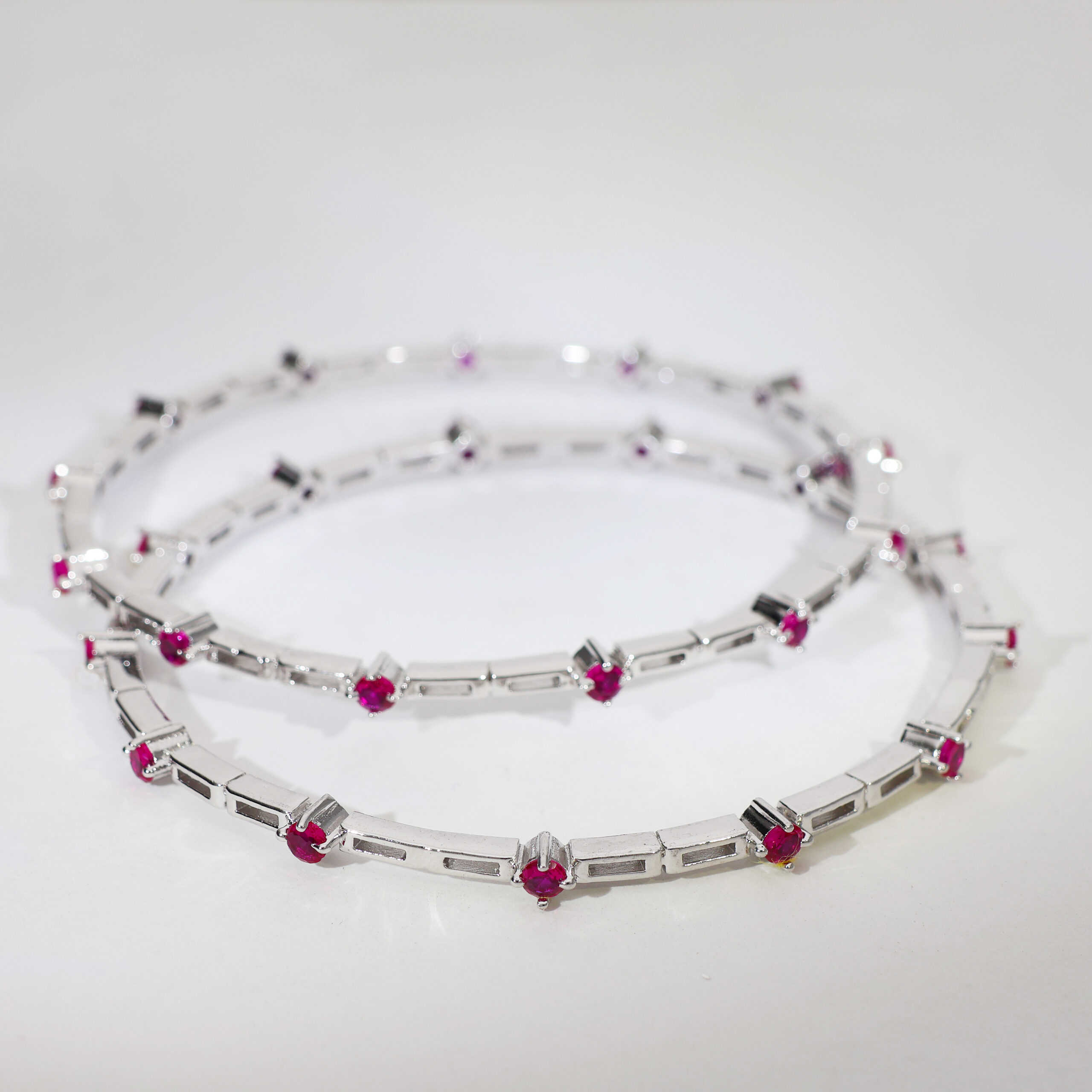 Rose Glow Classic Ladies Bangles - Image 2