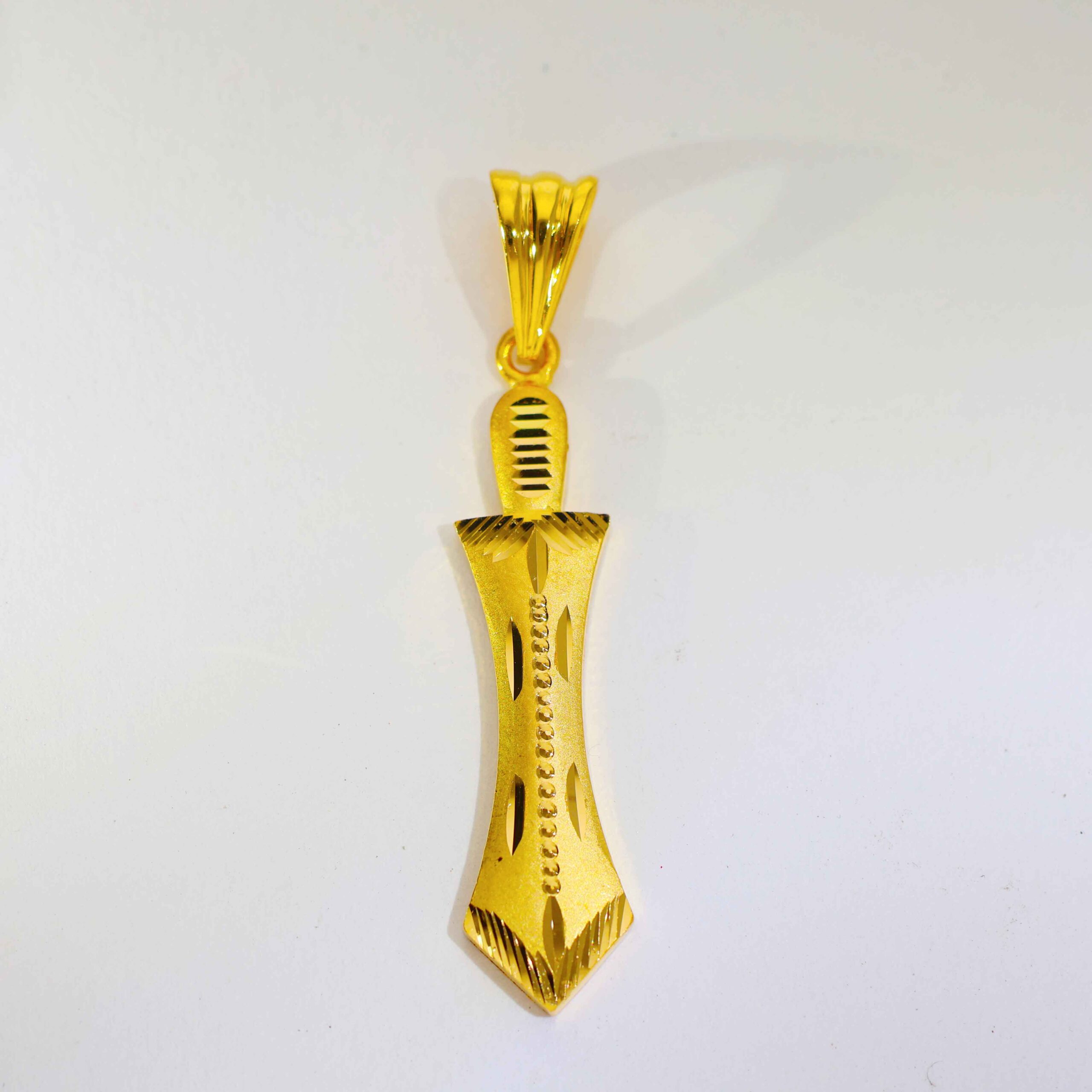 22kt Gold Gents Sword Pendant - Image 2