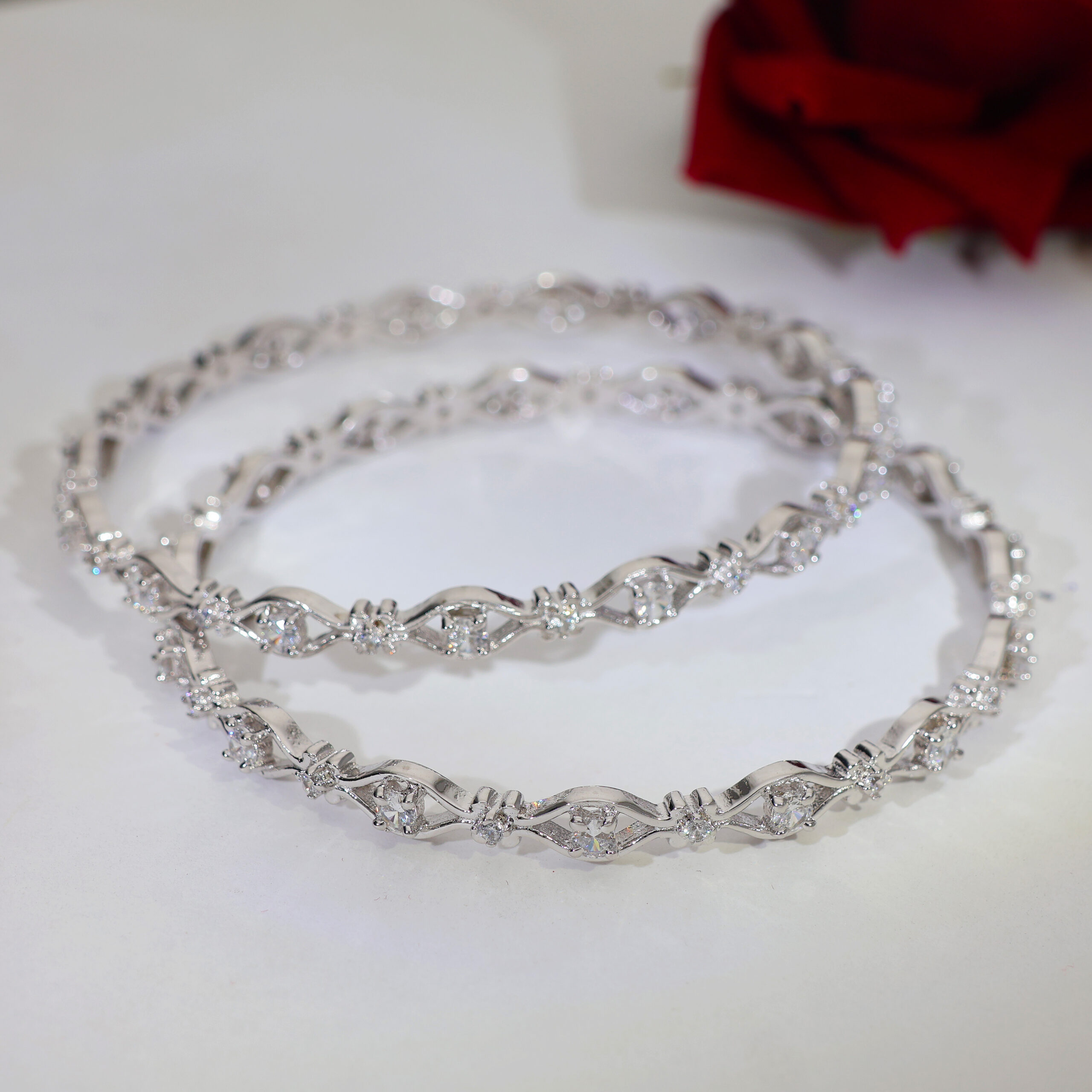 Snowflake Shine Ladies Bangles - Image 5