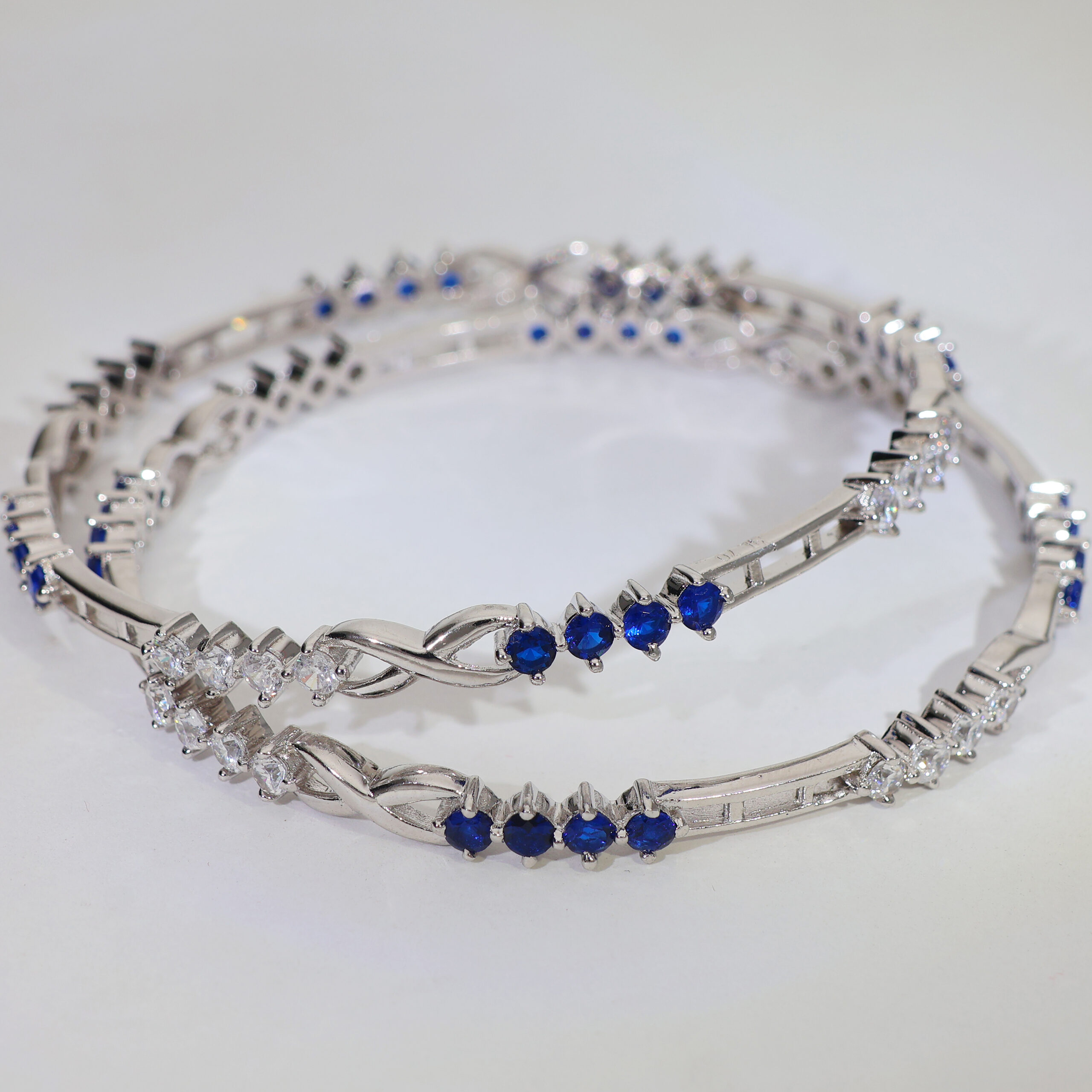 Blue Infinity Ladies Bangles - Image 2
