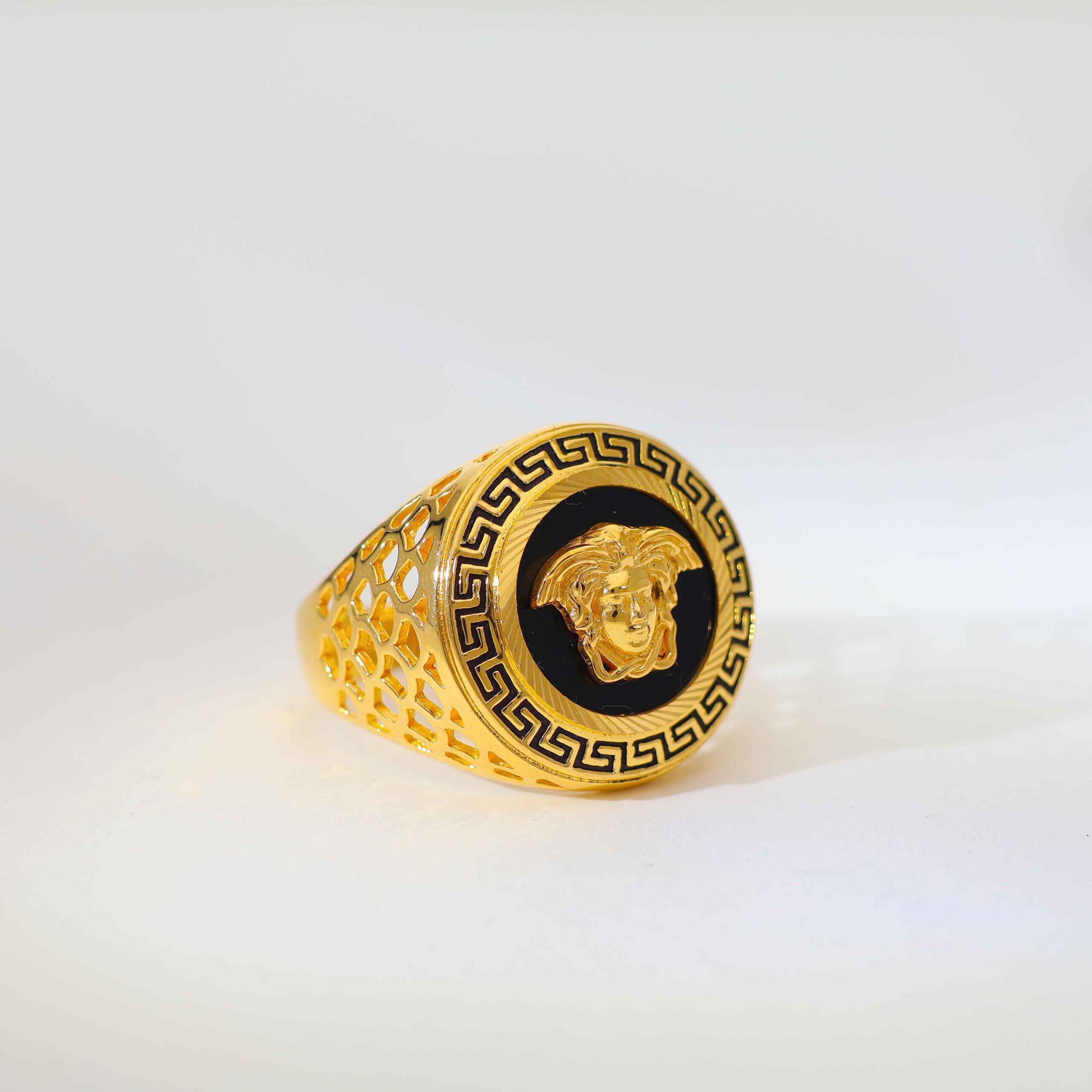 Imperial Emblem Gents Gold Ring - Image 2