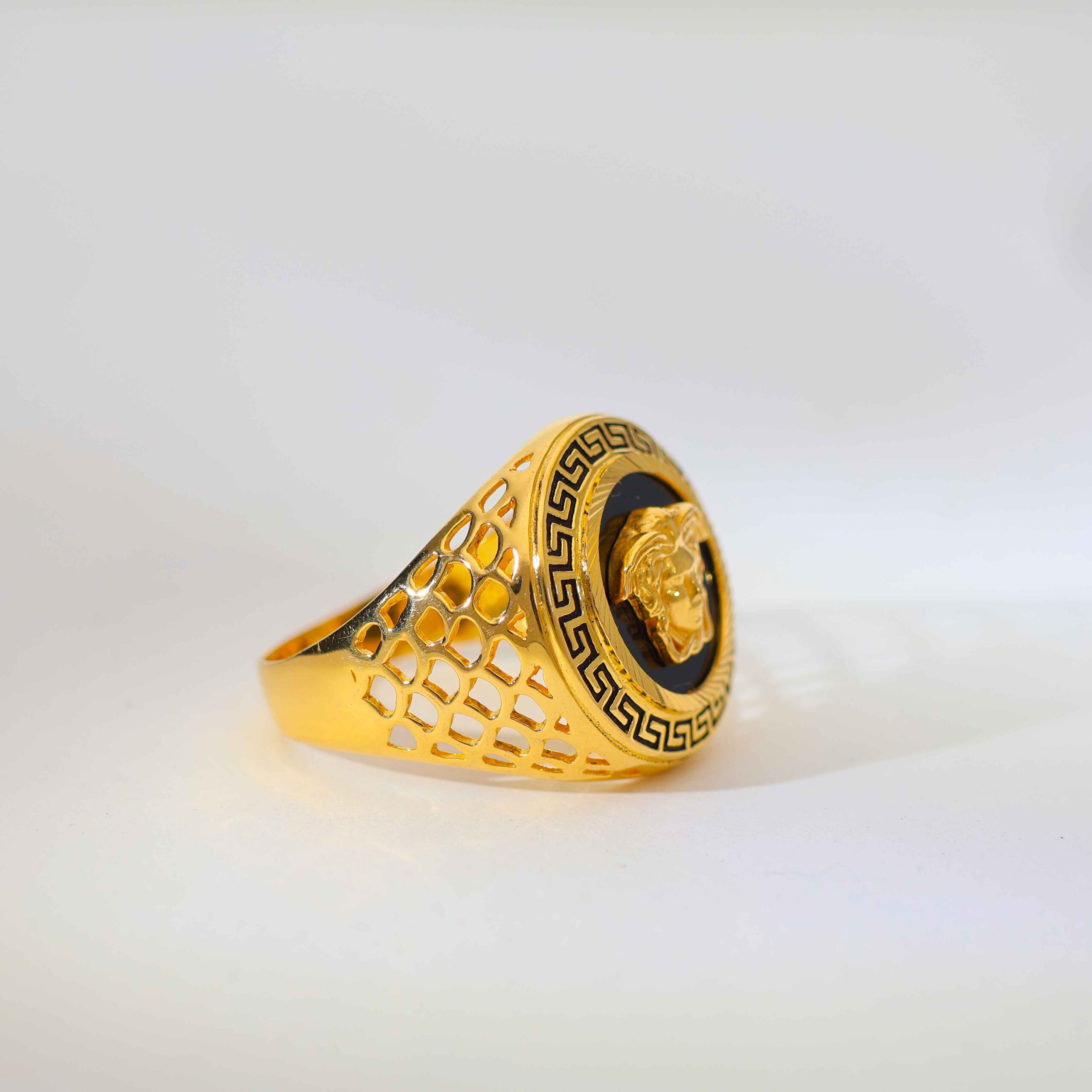 Imperial Emblem Gents Gold Ring - Image 3