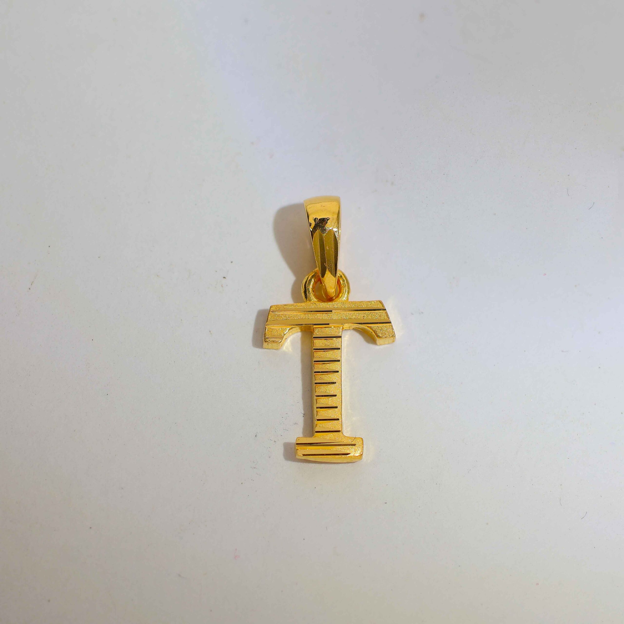 Striped Shine T Alphabet Ladies Pendent - Image 2