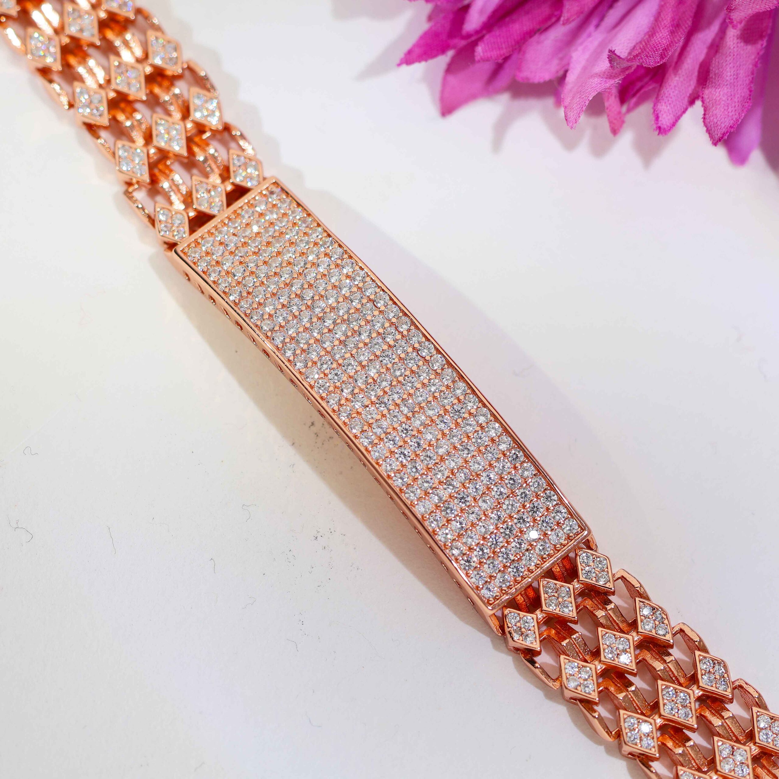 Classic Duo Bar Gents Bracelet - Image 6