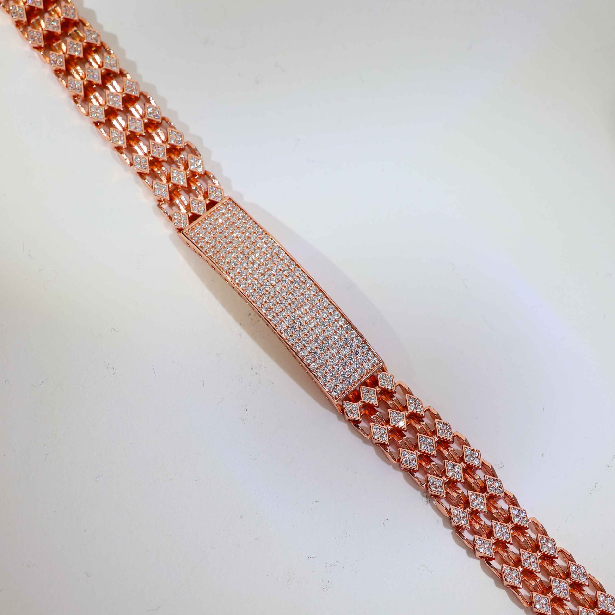 Classic Duo Bar Gents Bracelet - Image 2