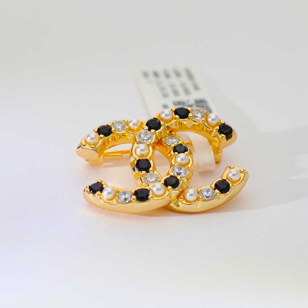 Classic Black & White Silver Broches - Image 4