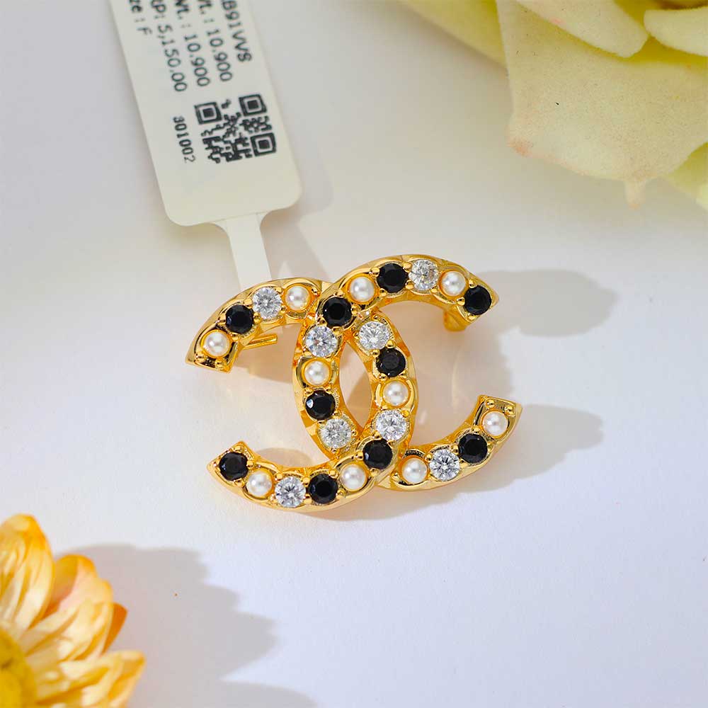 Classic Black & White Silver Broches - Image 6