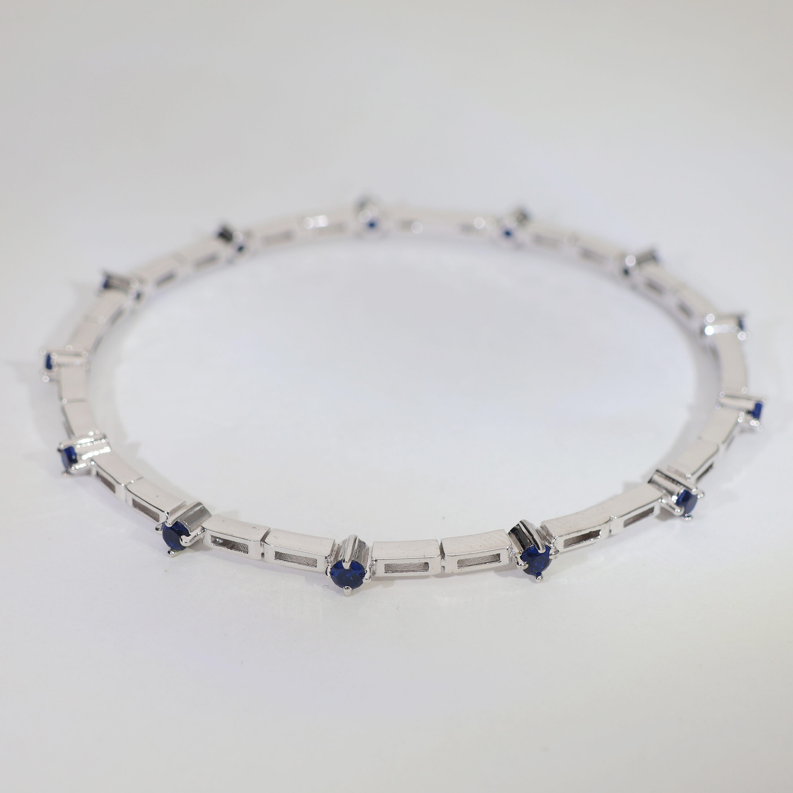 Blue Dot Bar Ladies Bangles - Image 3