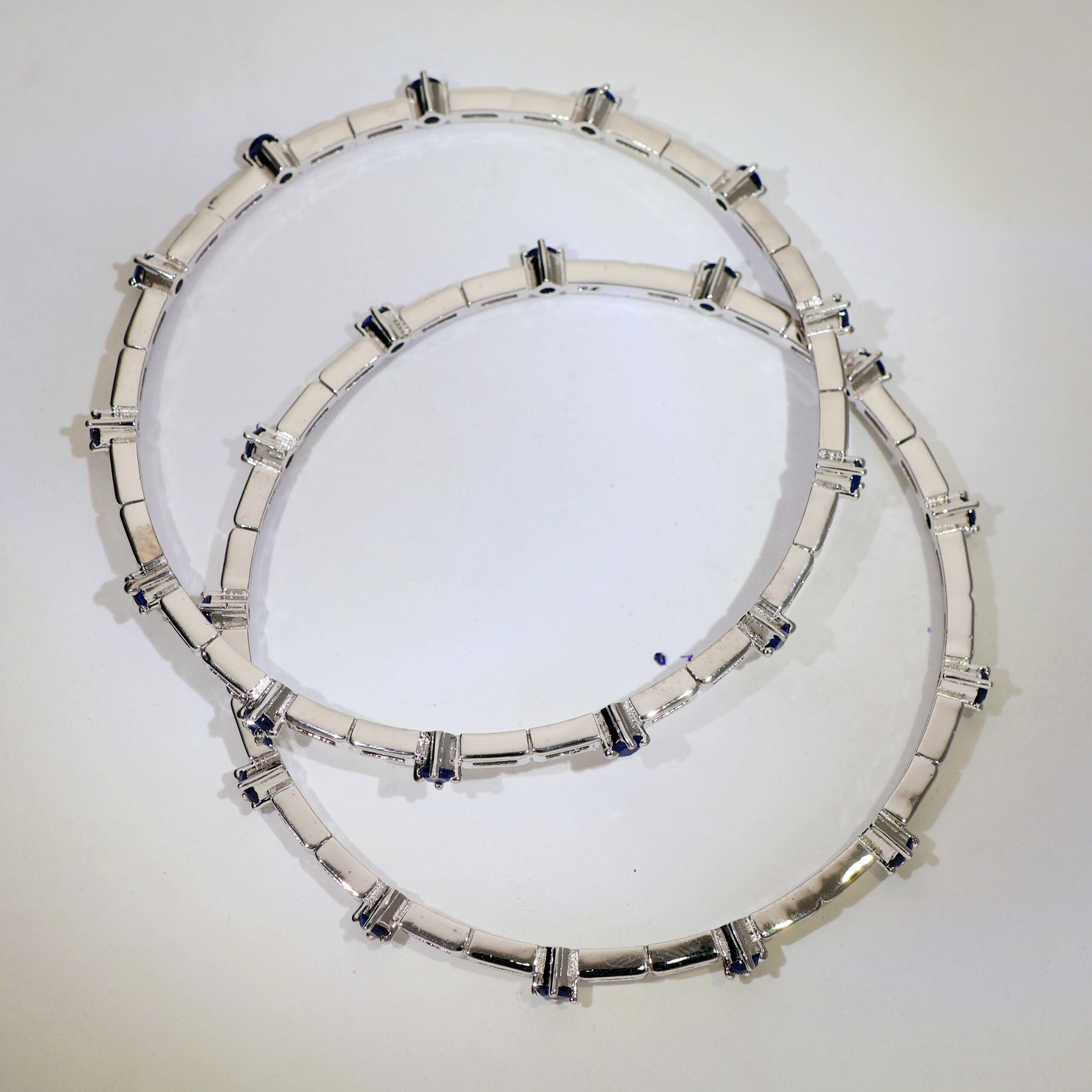 Blue Dot Bar Ladies Bangles - Image 5